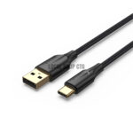 Vention USB 2.0 A to Type-C 3A ক্যাবল - এলইডি সহ
