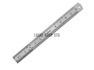 Stainless Steel Ruler 12 inch - স্টেইনলেস স্টিল স্কেল ১২ ইঞ্চি