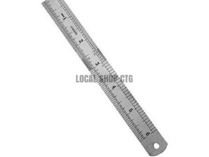 Stainless Steel Ruler 6 inch - স্টেইনলেস স্টিল স্কেল ৬ ইঞ্চি
