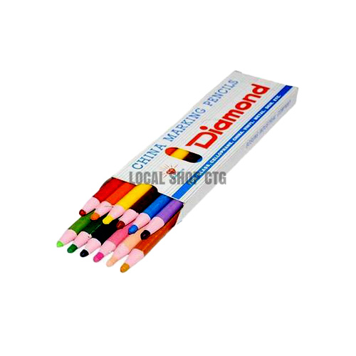 Diamond Color Pencils 12 color marking and border pencil set Bangladesh