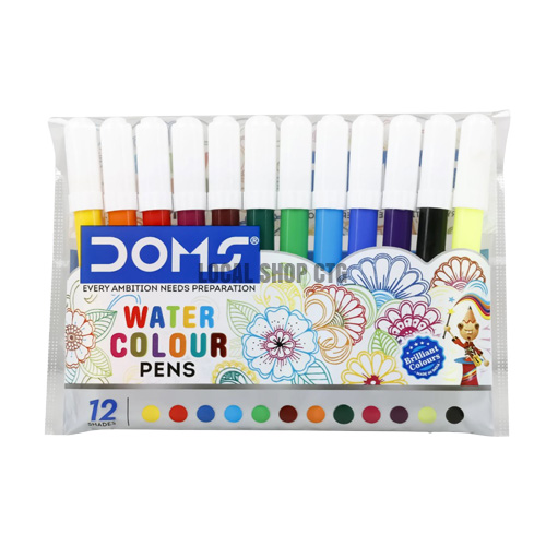 Doms Water Color Pens 12 Shades colorful marker set for kids