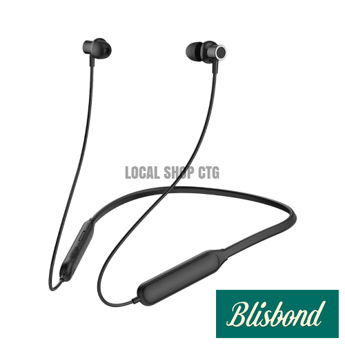 Blisbond Y2 ENC Neckband Earphones wireless bluetooth noise cancelling earphones Bangladesh