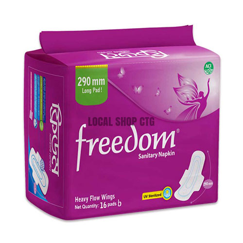 Freedom Sanitary Napkin 16 Pads ফ্রিডম স্যানিটারি ন্যাপকিন বাংলাদেশ