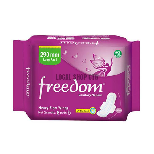 Freedom Sanitary Napkin 8 Pads ফ্রিডম স্যানিটারি ন্যাপকিন বাংলাদেশ